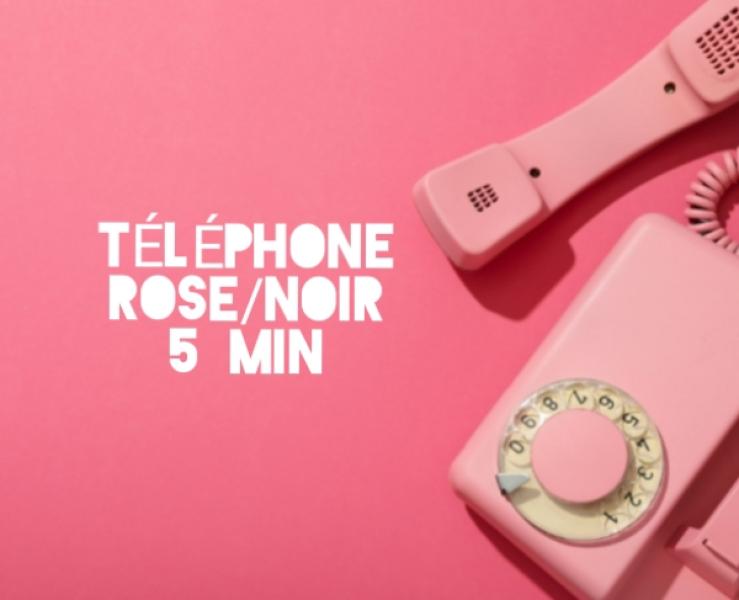 Téléphone rose/noir - 5 min